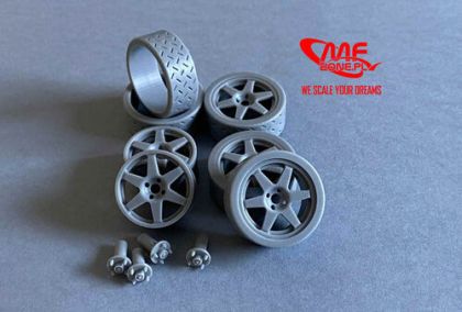 1:24 Speedline 18'' Michelin Tyres Toyota Corolla WRC (For Salvat/Hachette)