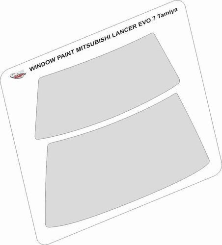 1:24 Window Paint Mitsubishi Lancer Evo for Tamiya