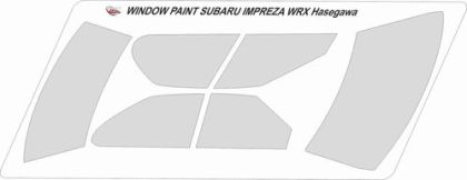 1:24 Window Paint Subaru Impreza WRX for Hasegawa
