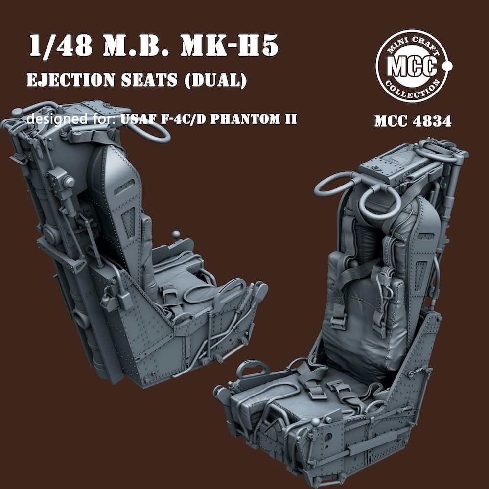 1:48 Martin Baker Mk-h5 Ejection seat for the McDonnell F-4C/D Phantom II ( x 2pcs)