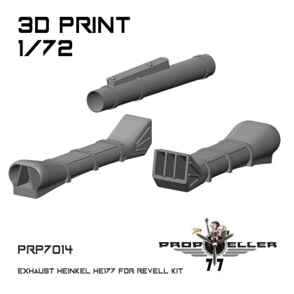 1:72 Heinkel He-177 - Exhaust (for Revell Kits / 3D-Printed)