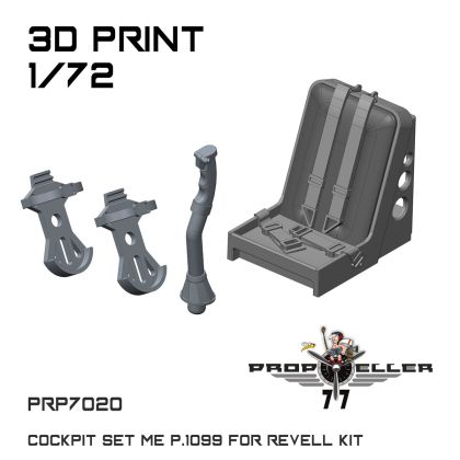 1:72 Messerschmitt Me P.1099 - Cockpit Set (for Revell Kits / 3D-Printed)