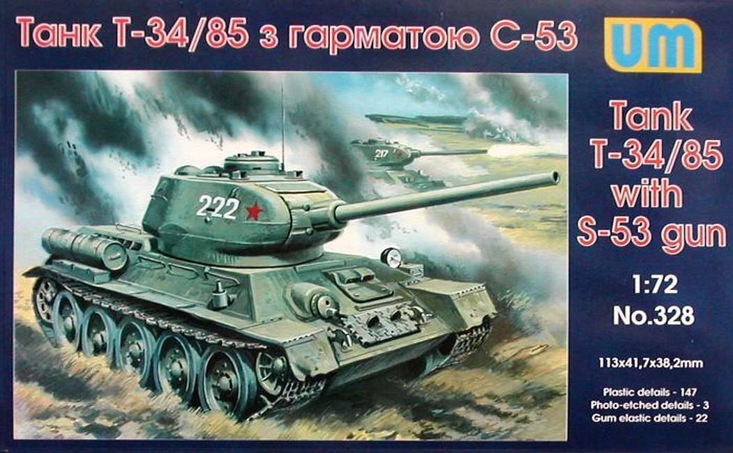 1:72 T-34/85 with S-53 gun