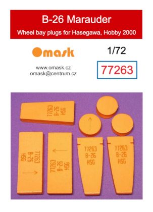 1:72 B-26 Marauder wheel bay plugs (for Hasegawa, Hobby 2000)