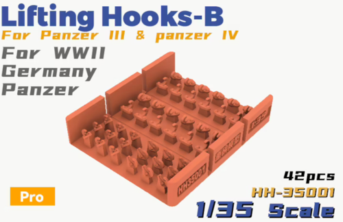 1:35 Lifting Hooks-B For Panzer III & Panzer IV For WWII Germany Panzer