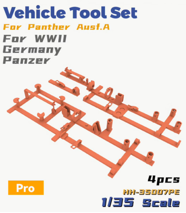 1:35 Vehicle Tool Set For Panther Ausf.A For WWII Germany Panzer PE