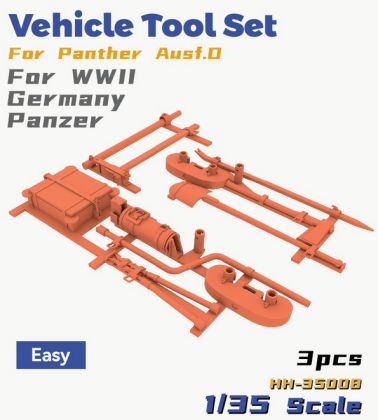 1:35 Vehicle Tool Set For Panther Ausf.D For WWII Germany Panzer