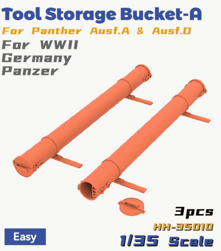 1:35 Tool Storage Bucket-A For Panther Ausf.A & Ausf.D For WWII Germany Panzer