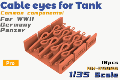 1:35 Cable Eyes For Tank Common Components For WWII Germany Panzer
