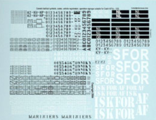 1:35 Generic Dutch AFV Markings