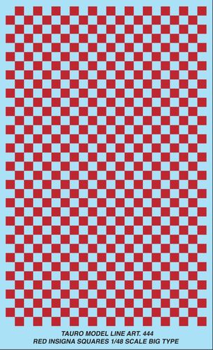 1:48 Red Chess Decal Big Type - 6,0 x 6,0 mm