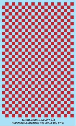 1:48 Red Chess Decal Big Type - 6,0 x 6,0 mm