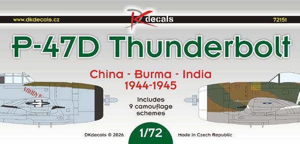 1:72 Republic P-47D Thunderbolt, China-Burma-India 1944-45