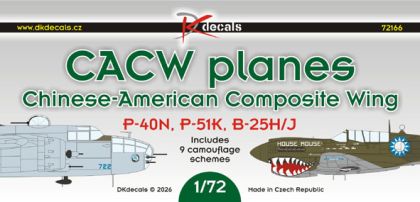 1:72 CACW planes (P-40N, P-51K, B-25H/J)