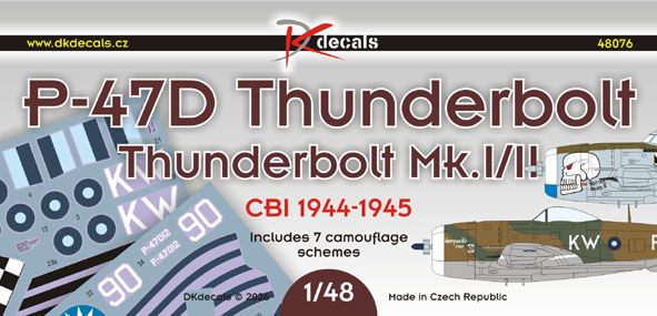 1:48 CBI P-47D Thunderbolt Mk.I/II, 1944-45