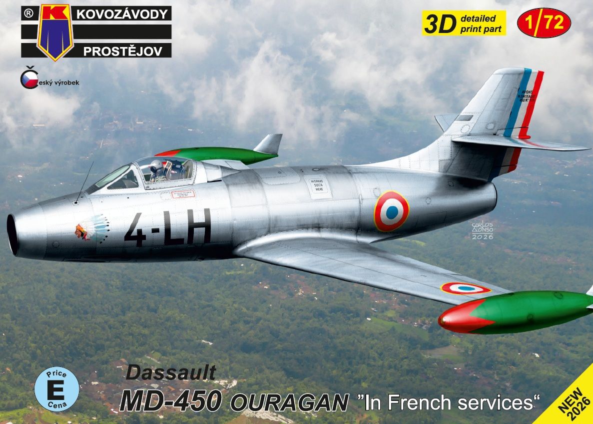 1:72 Dassault MD-450 Ouragan „In French services“