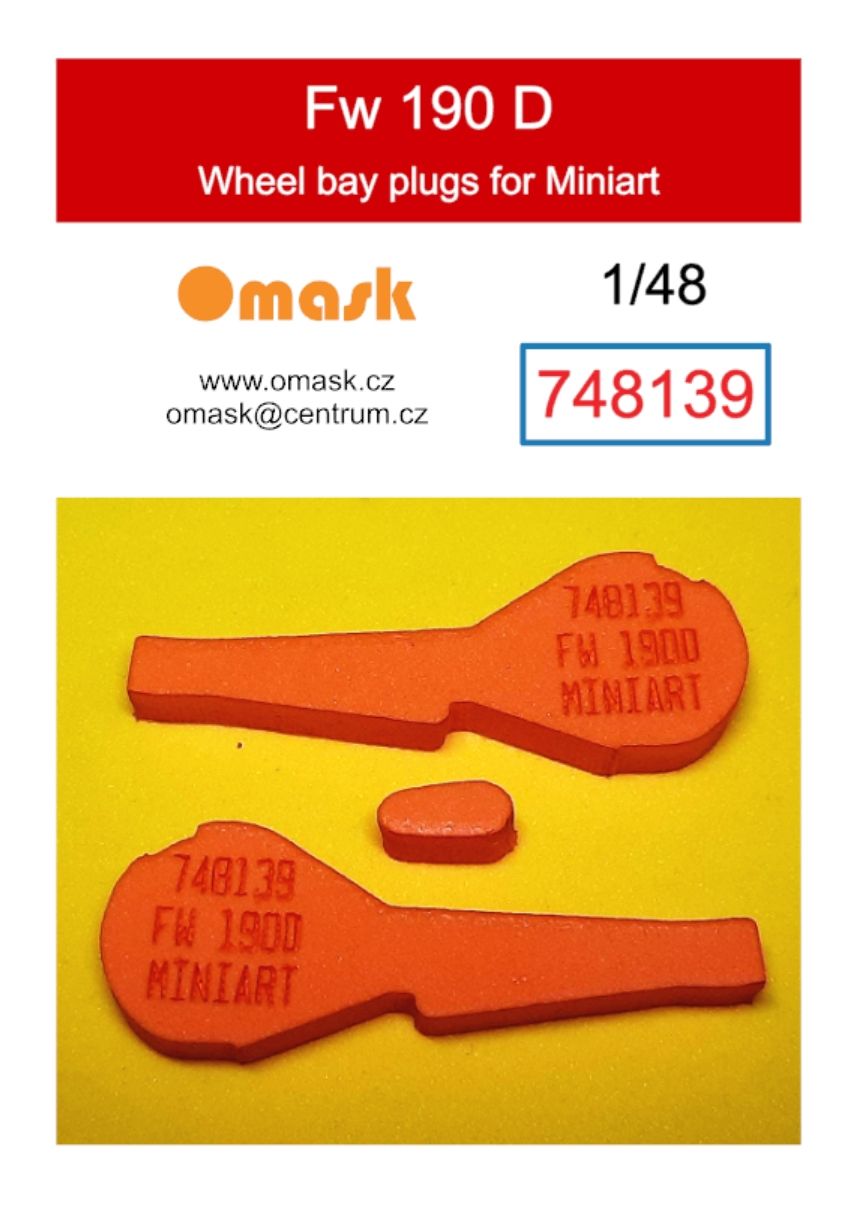 1:48 Fw 190 D wheel bay plugs (for Miniart)
