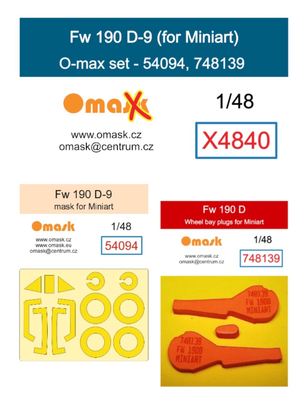 1:48 Fw 190 D-9 O-max set (for Miniart)