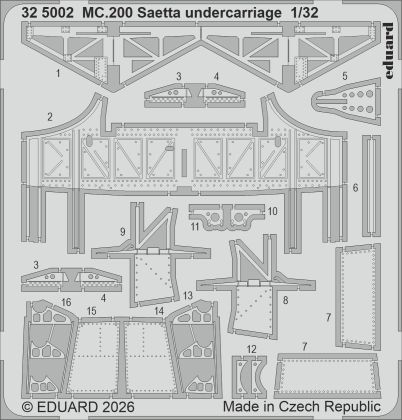 1:32 Macchi MC.200 Saetta - Undercarriage (for Italeri Kits)