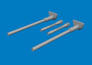 1:24 Bf-109 G-5 / G-6 - Gun Barrels (3D-Printed / for Airfix Kits)