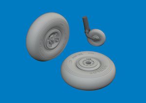 1:48 Hawker Hurricane Mk.I - Wheels Set (3D-Printed) for Arma Hobby