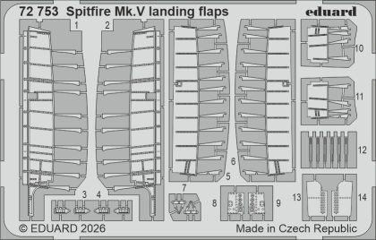 1:72 Spitfire Mk.V - Landing Flaps (for Eduard Kits)