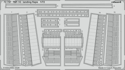 1:72 Grumman TBF-1 C - Landing Flaps (for Hobby Boss Kits)