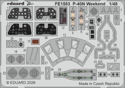 1:48 P-40N (Weekend Edition) - Zoom Set for Eduard