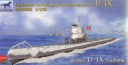 1:350 German Long Range Submariner U-IX