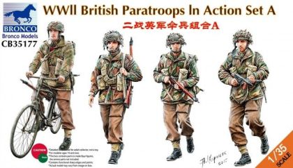 1:35 WWII British Paratroops In Action