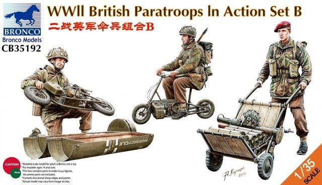 1:35 WWII British Paratroops In Action