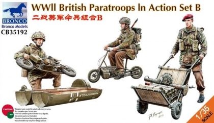 1:35 WWII British Paratroops In Action