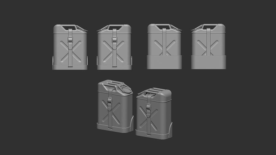 1:35 US 20L Water Jerry Can with Rack