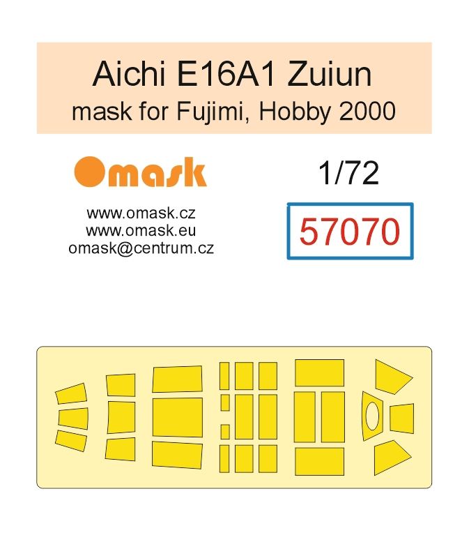 1:72 Aichi E16A1 Zuiun mask (for Fujimi, Hobby 2000)