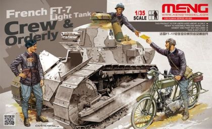 1:35 French FT-7 Light Tank Crew & Orderly