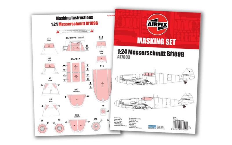 1:24 Messerschmitt Bf 109G Masking Set Airfix