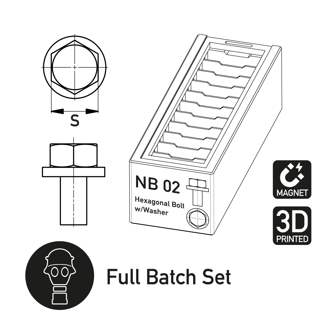 Hexagonal Bolt w/Washer – Full Batch Set