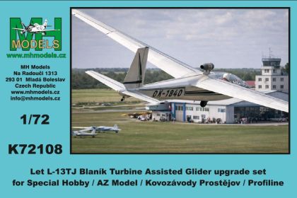 1:72 Let L-13TJ Blaník Turbine Assisted Glider upgrade set for Special Hobby/AZ Model/Kovozávody Prostějov/Profiline