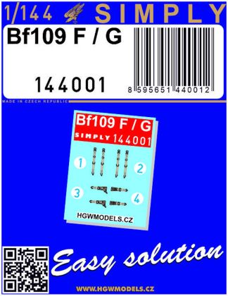 1:144 Bf-109F/G - SEATBELTS