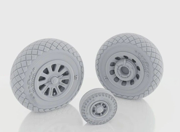 1:48 P-51D Mustang - wheels for Eduard