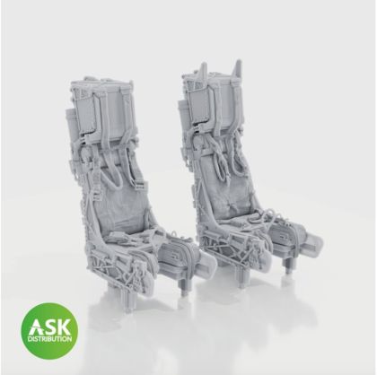 1:72 SJU-17 ejection seats with seat belts, 2 pcs, rec. for F-14D - 3D print for Tamiya