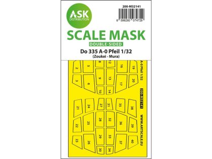 1:32 Dornier Do 335A-0 Pfeil double-sided mask for Zoukei Mura