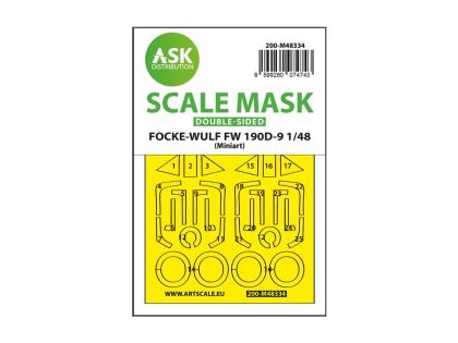 1:48 Fw 190D double-sided express fit mask for MINIART