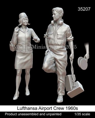 1:35 Lufthansa Airport Crew 1960s