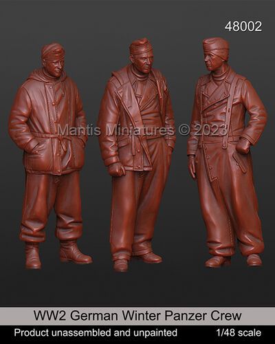1:48 WW2 German Winter Panzer Crew