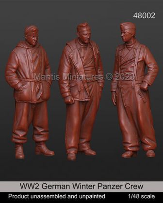 1:48 WW2 German Winter Panzer Crew