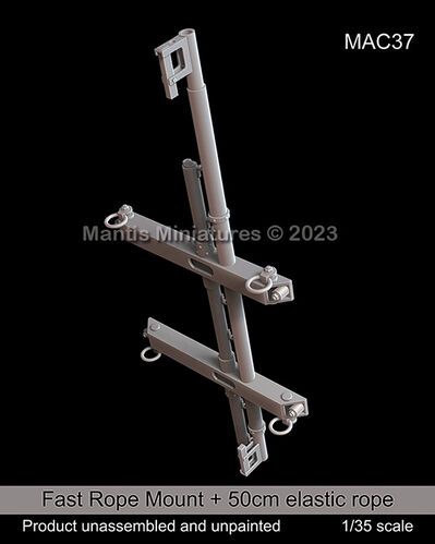 1:35 Fast Rope Mount And 50cm Elastic Rope (For Black Hawks)