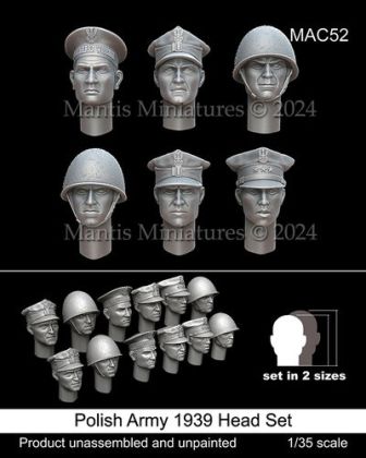 1:35 Polish Army 1939 Head Set