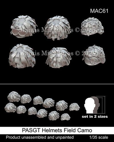 1:35 PASGT Helmets Field Camo