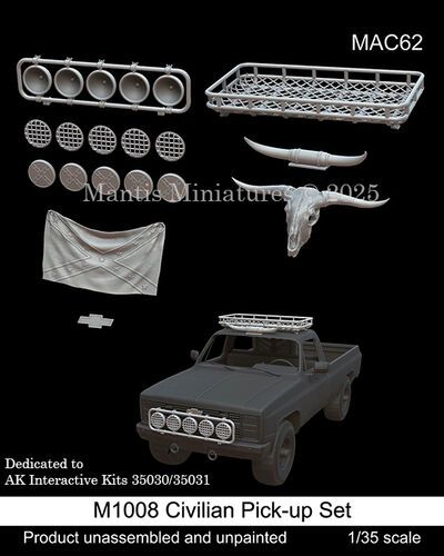 1:35 M1008 Civilian Pick-Up Set